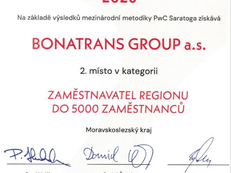 News - 2. místo v soutěži Zaměstnavatel regionu 2026